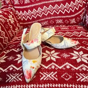 Bandolino Multicolor Floral Slingback Flats